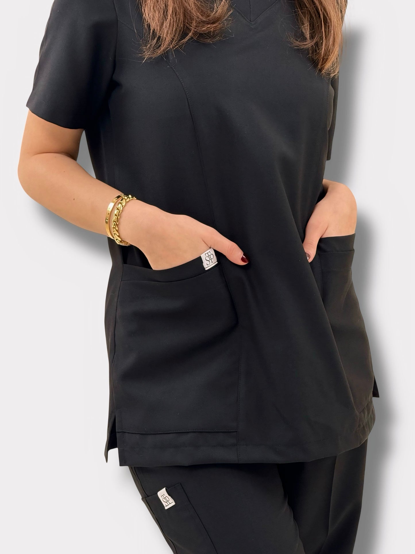 Black Classical+ scrubs