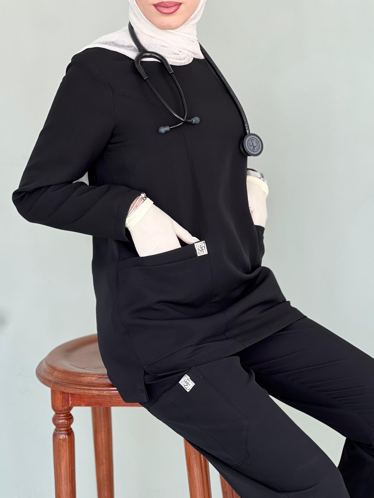 Black CLASSICAL Scrubs