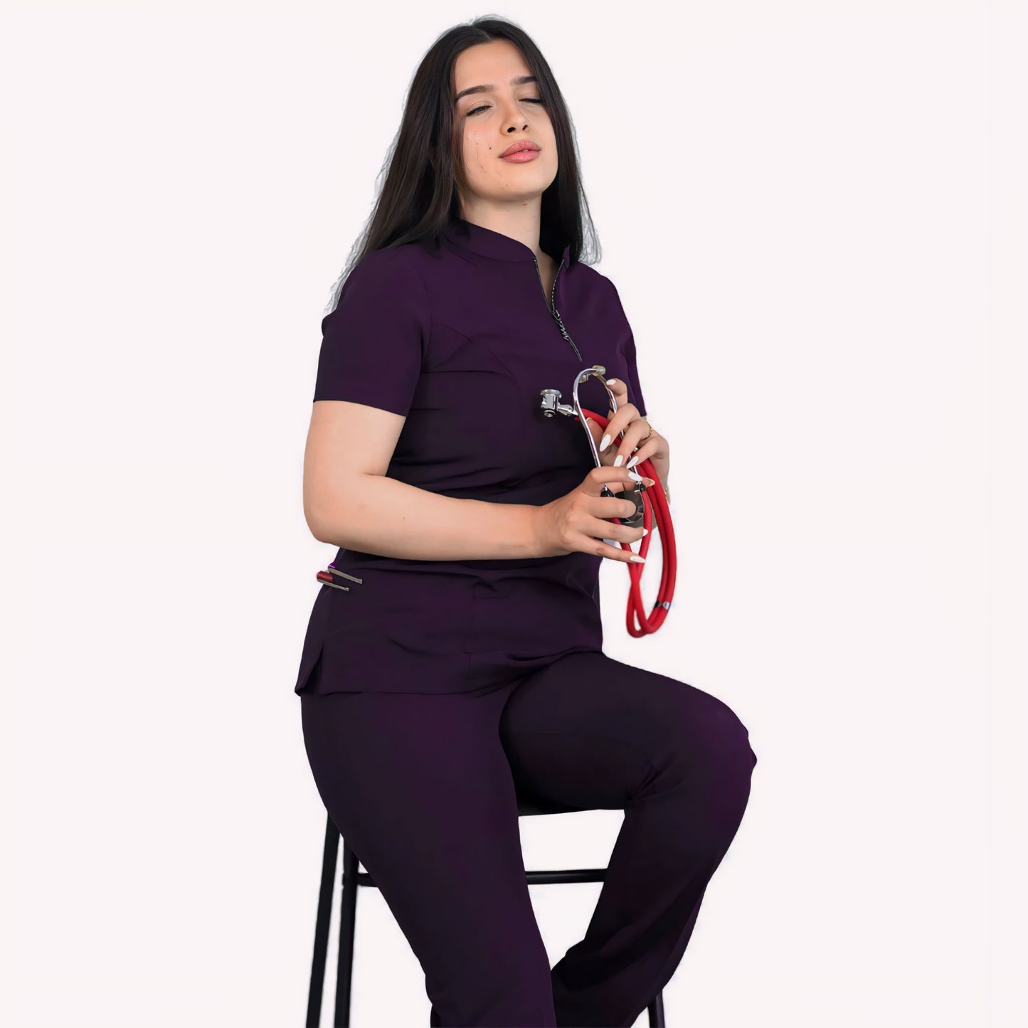 سكراب عنابي برقبه سحاب