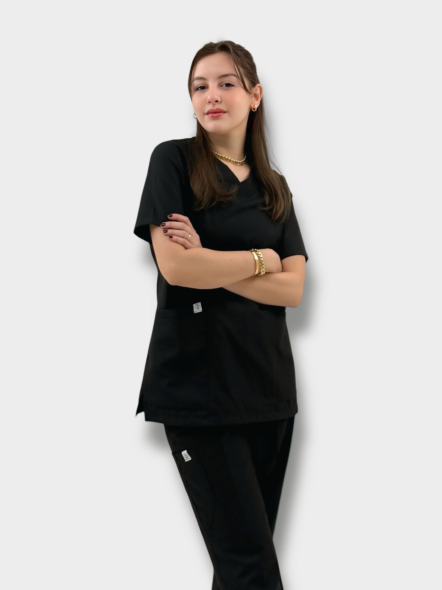 Black Classical+ scrubs