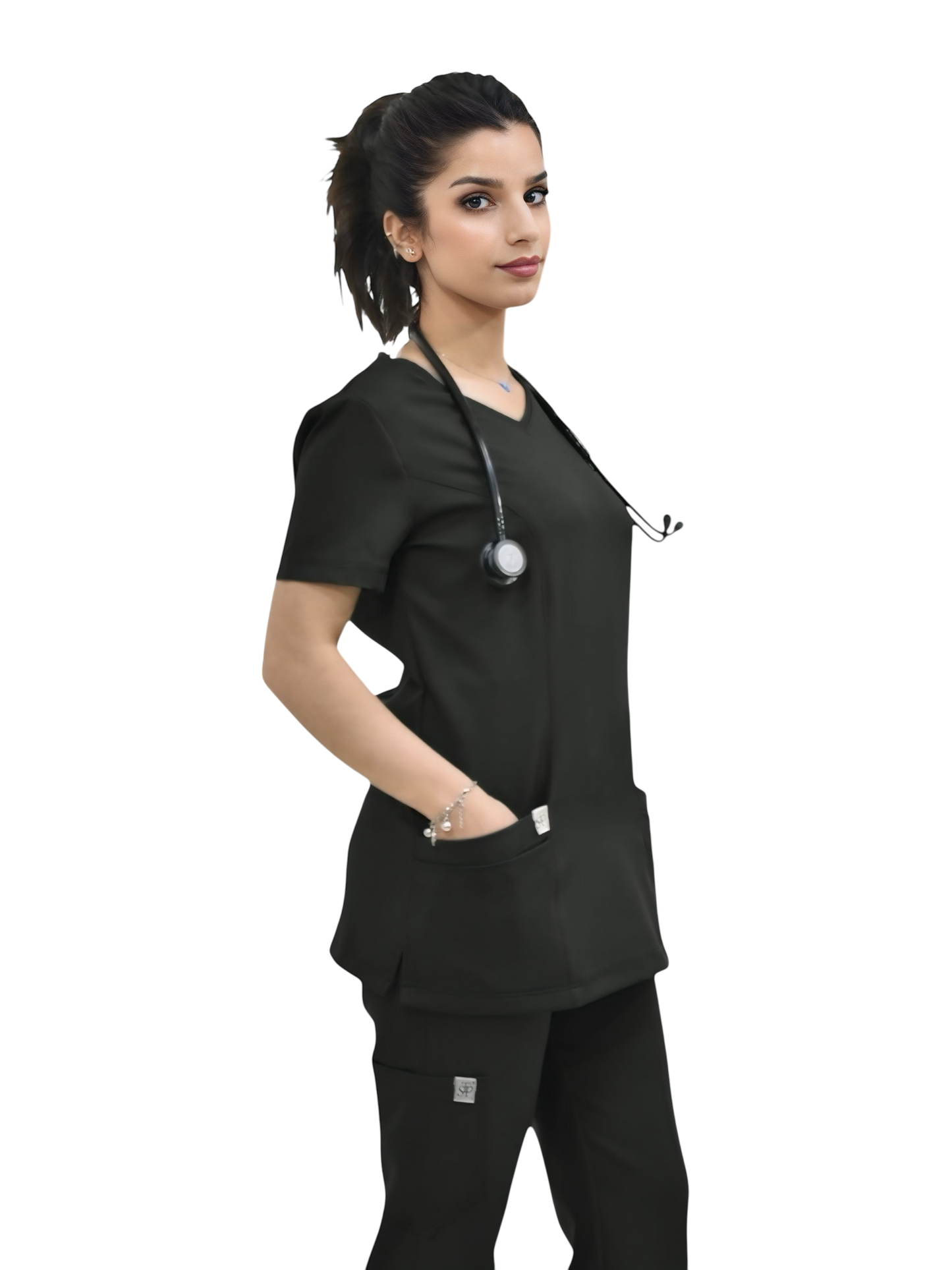 Black scrubs