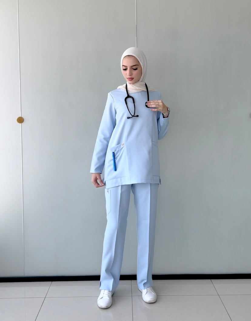 Baby blue CLASSICAL scrubs