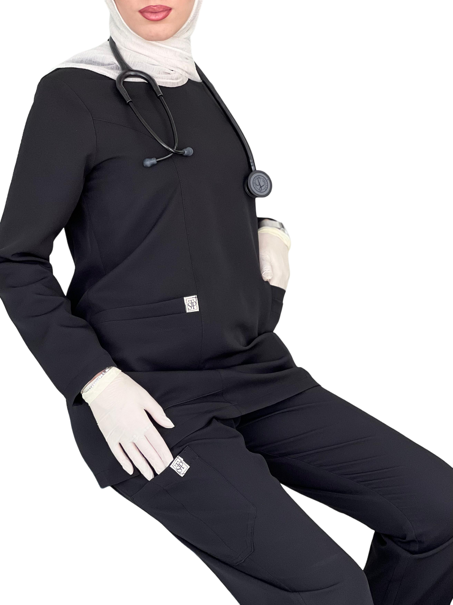 Black CLASSICAL Scrubs
