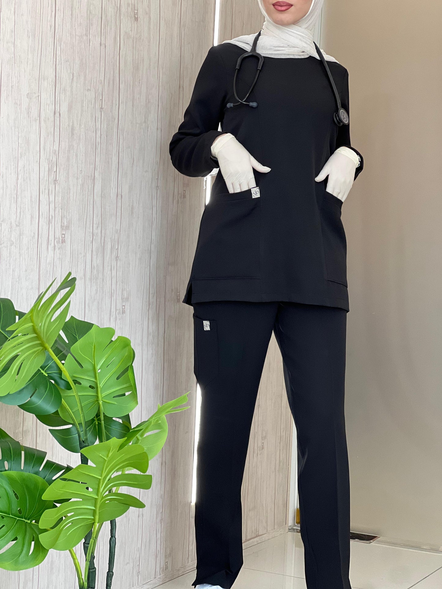 Black CLASSICAL Scrubs