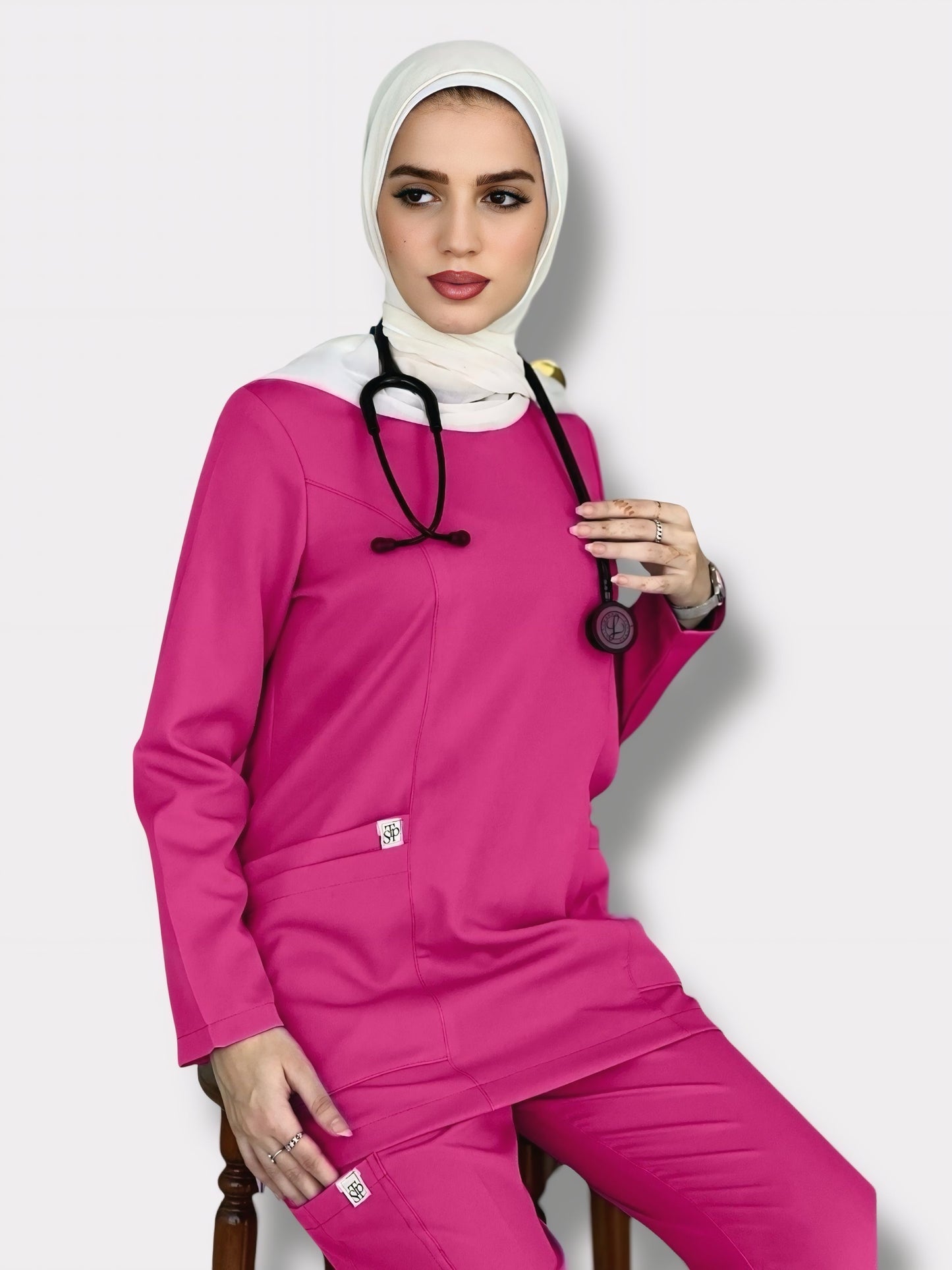 Berry Blush Long Sleeves scrubs