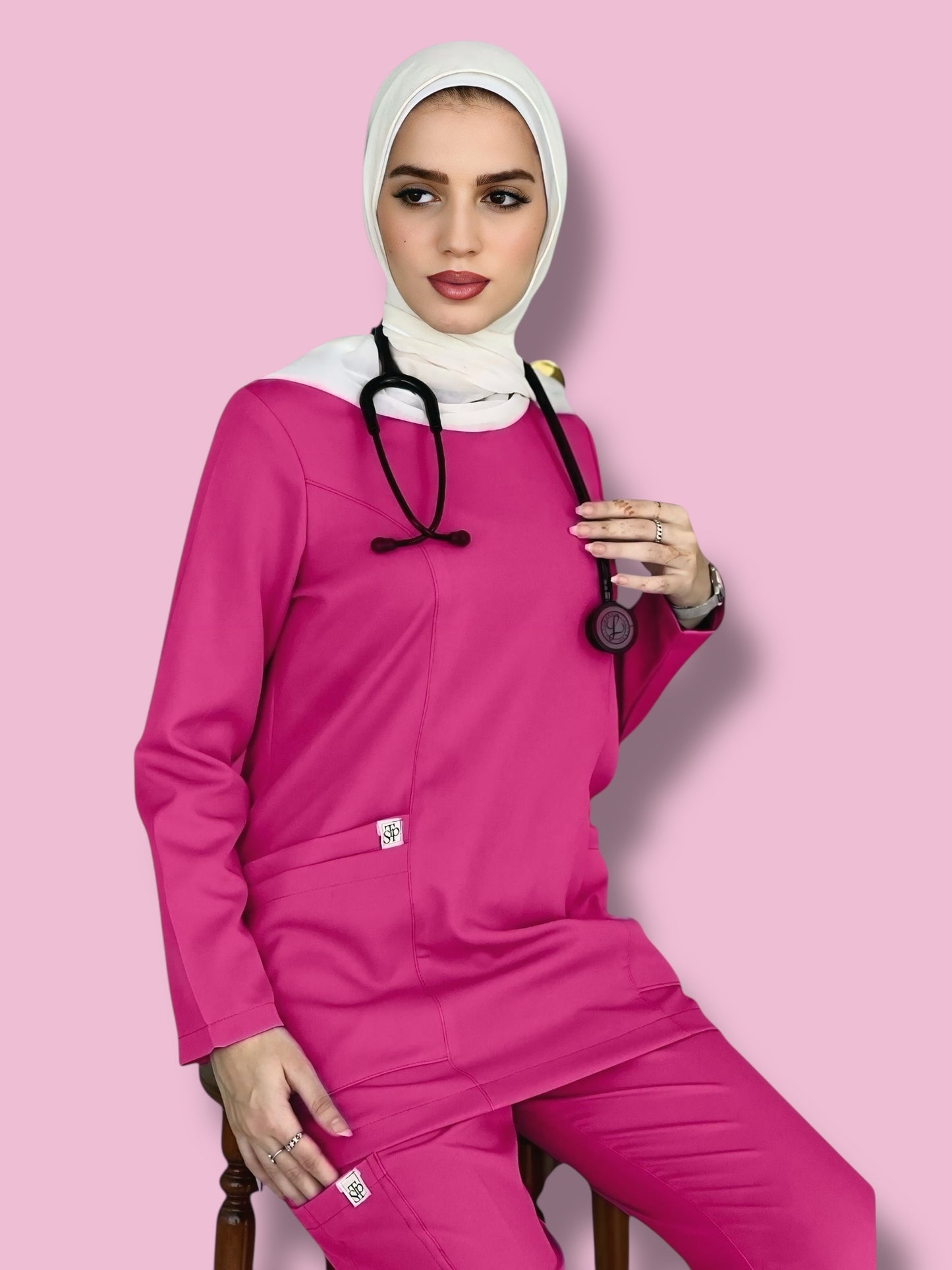 Berry Blush Long Sleeves scrubs