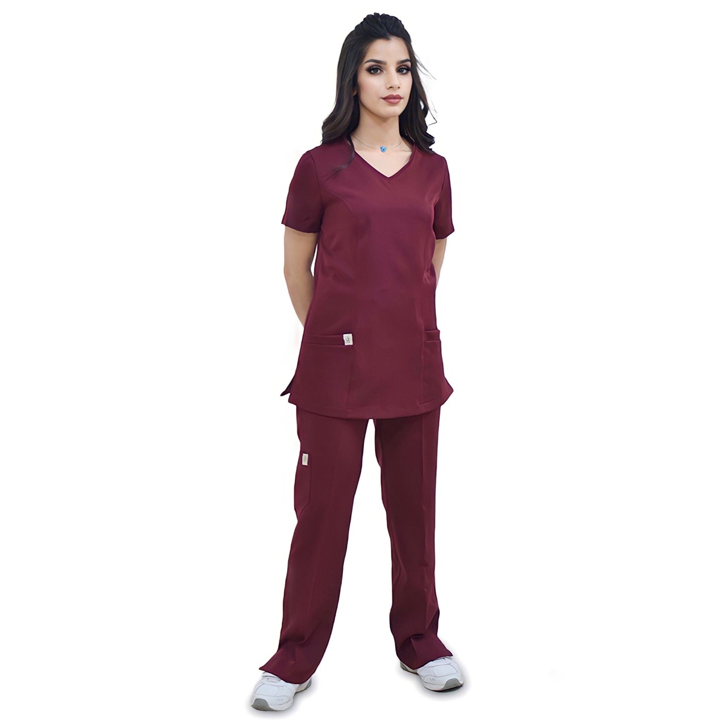 سكراب خمري بأكمام قصيرة