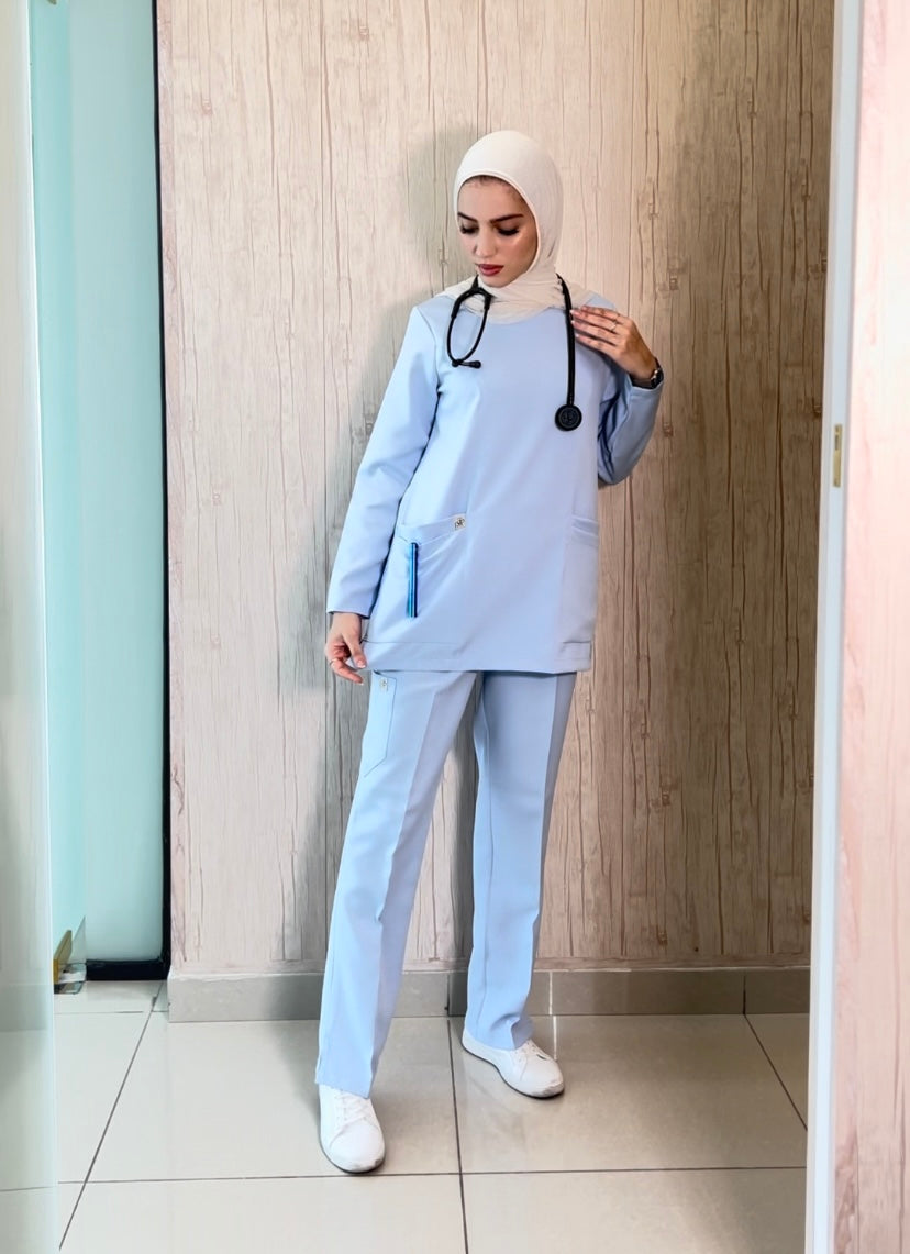 Baby blue CLASSICAL scrubs