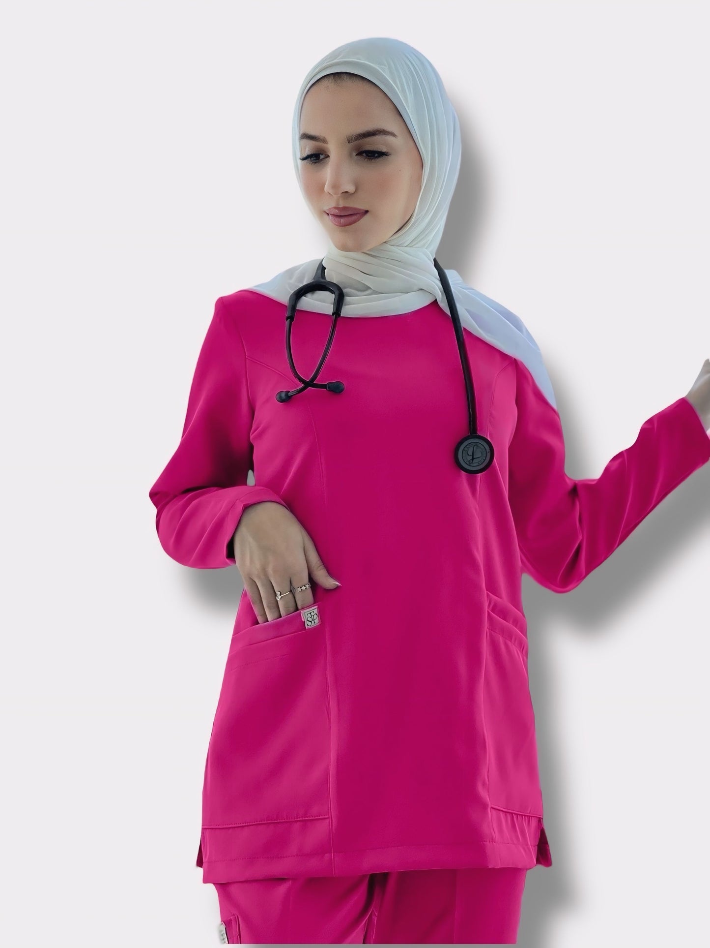 Berry Blush Long Sleeves scrubs