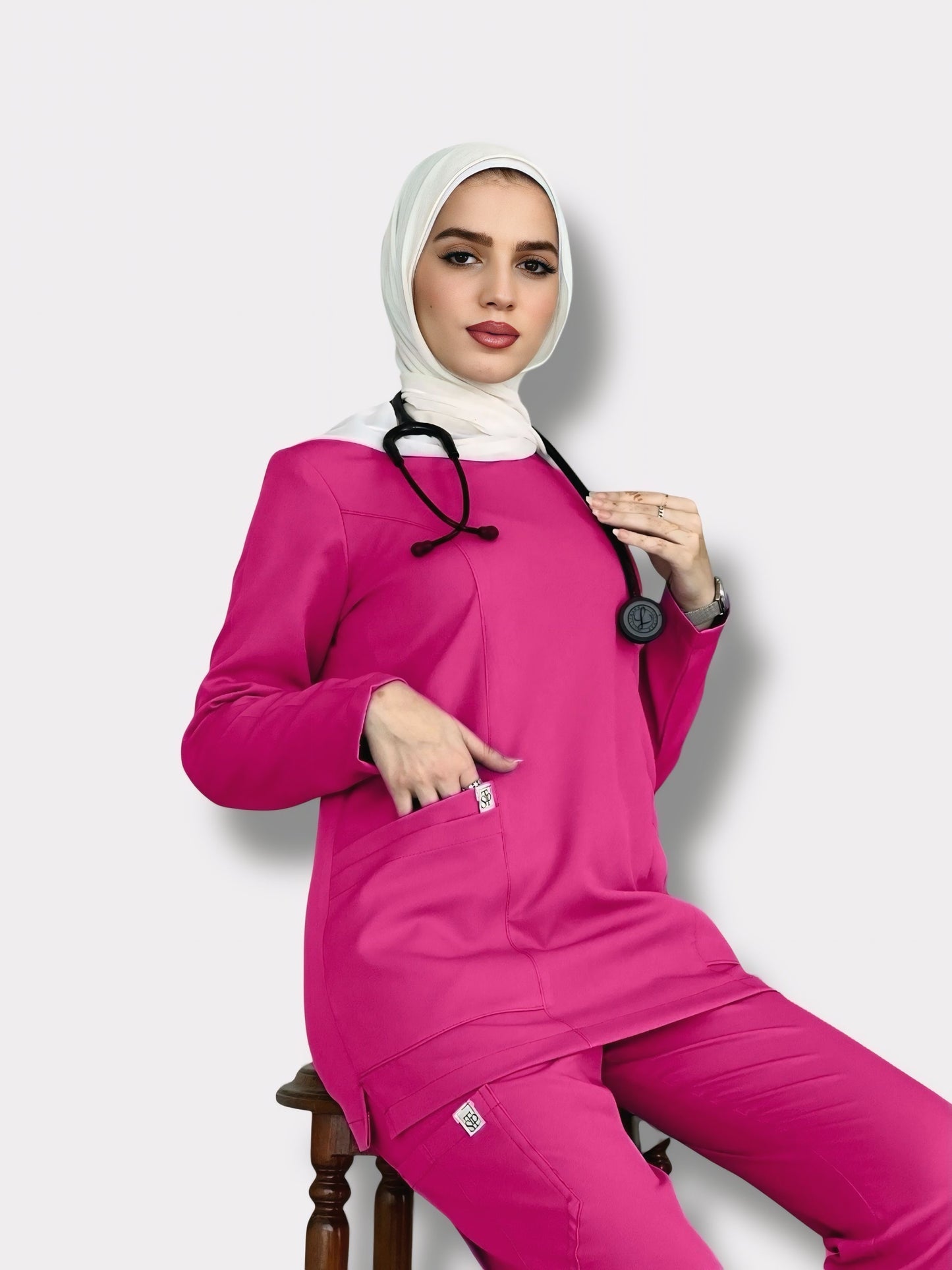 Berry Blush Long Sleeves scrubs