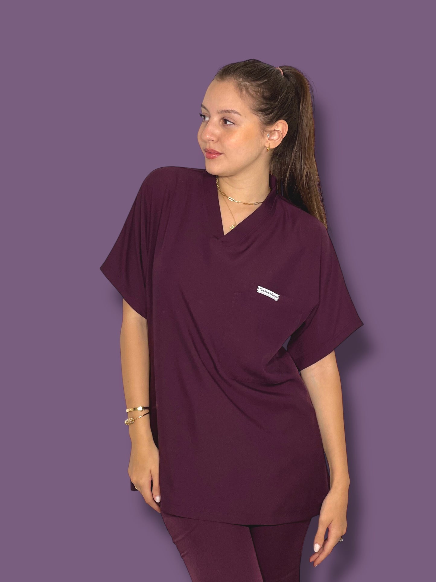 Grapy short sleeves effortless elegance line scrubs
