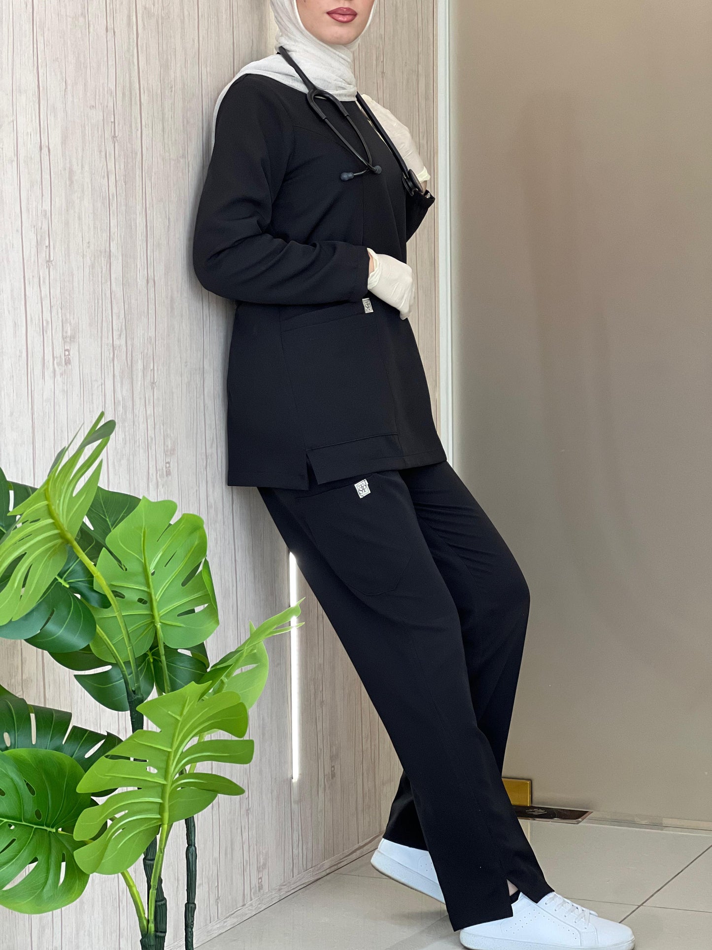 Black CLASSICAL Scrubs