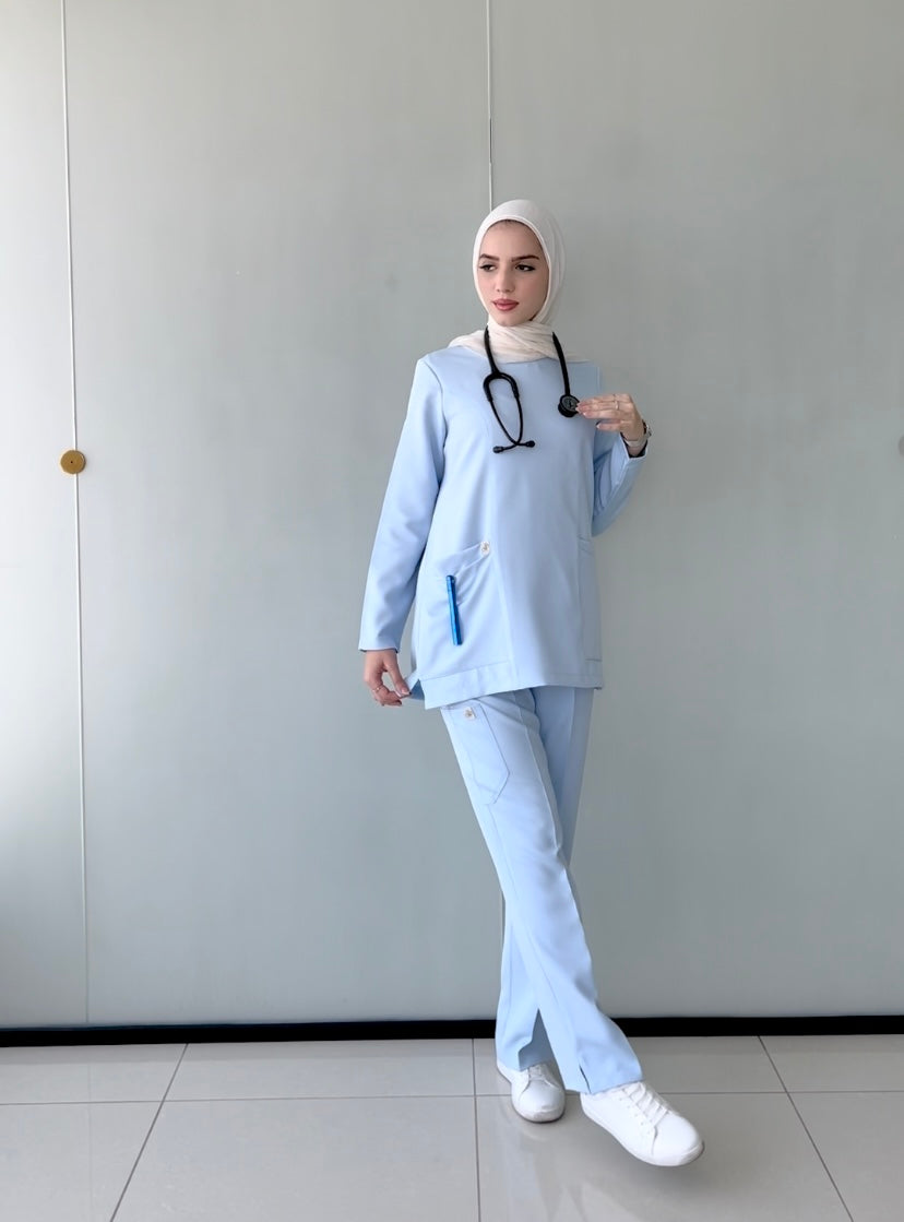 Baby blue CLASSICAL scrubs