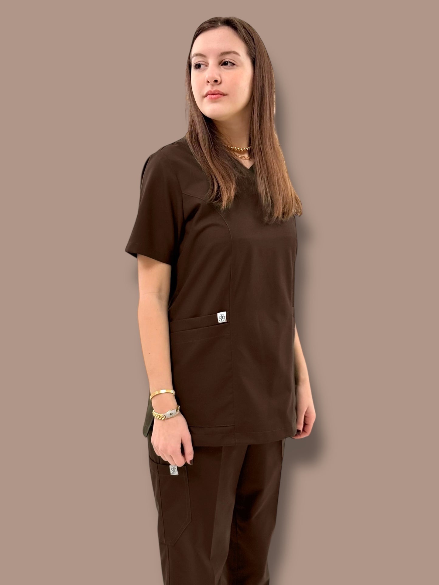 Brown Classical+ scrubs