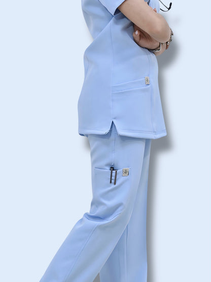 Baby blue scrubs