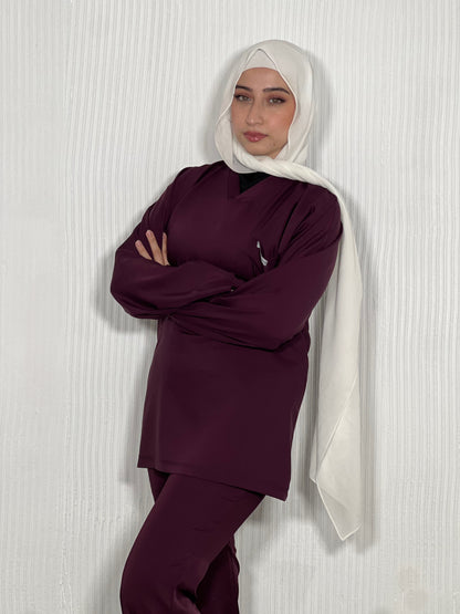 Grapy long sleeves effortless elegance line scrubs