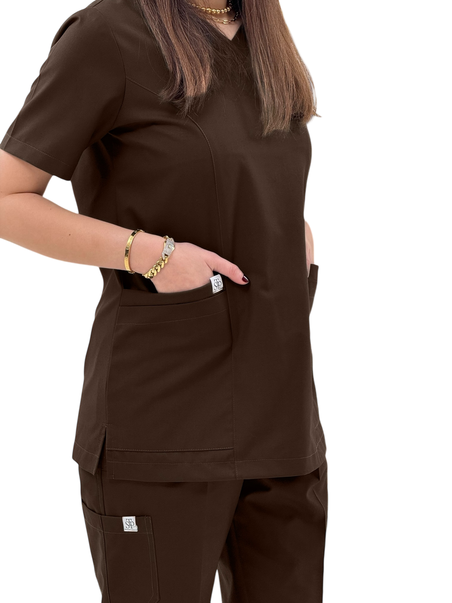 Brown Classical+ scrubs