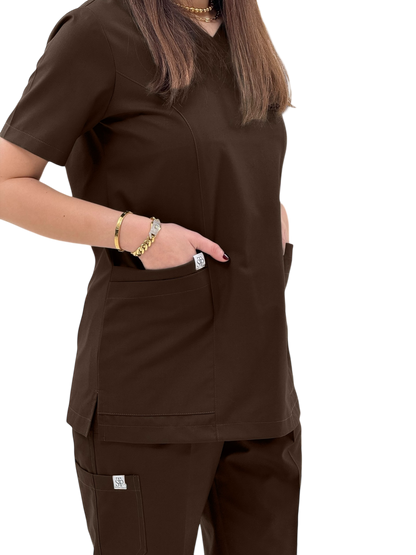 Brown Classical+ scrubs