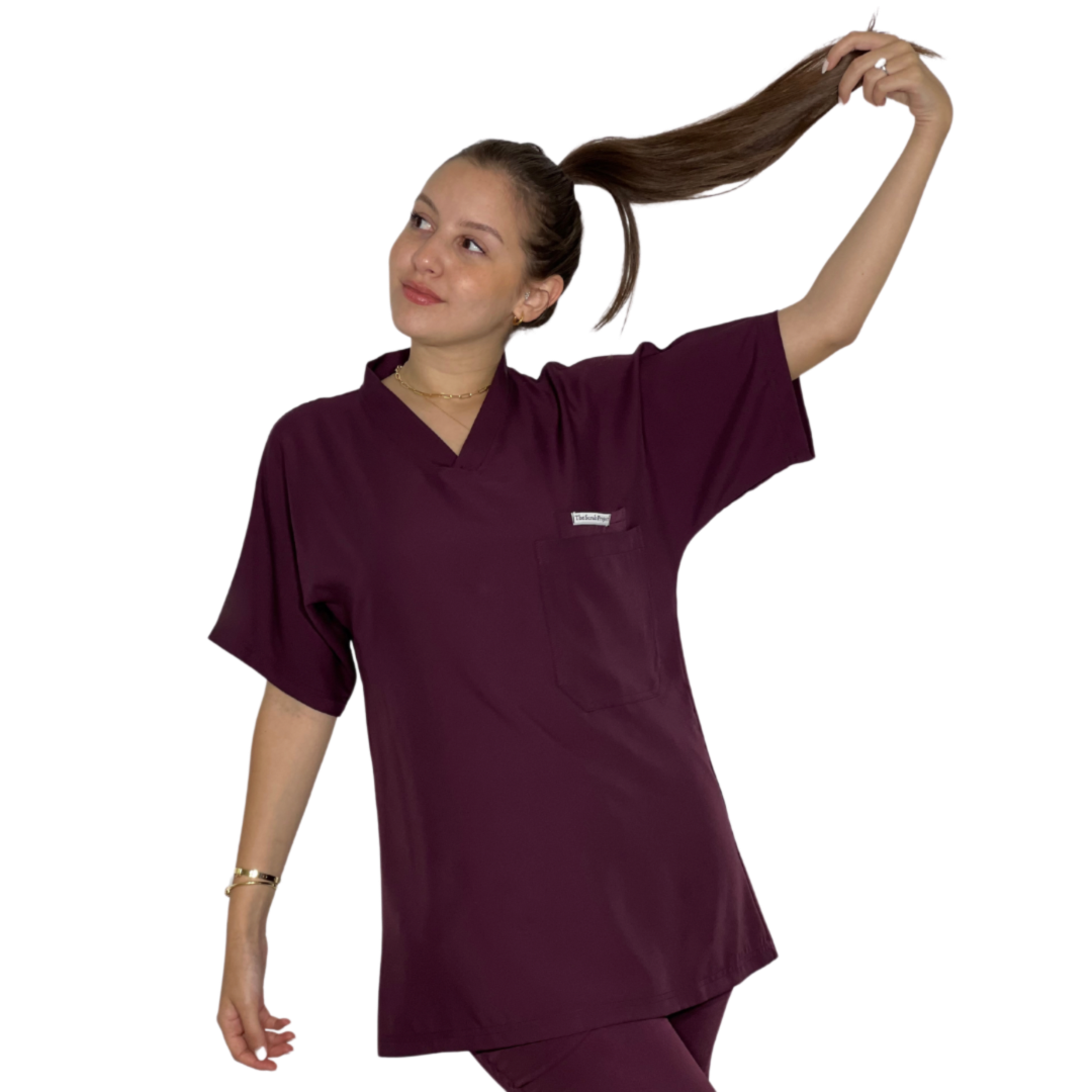 Grapy short sleeves effortless elegance line scrubs