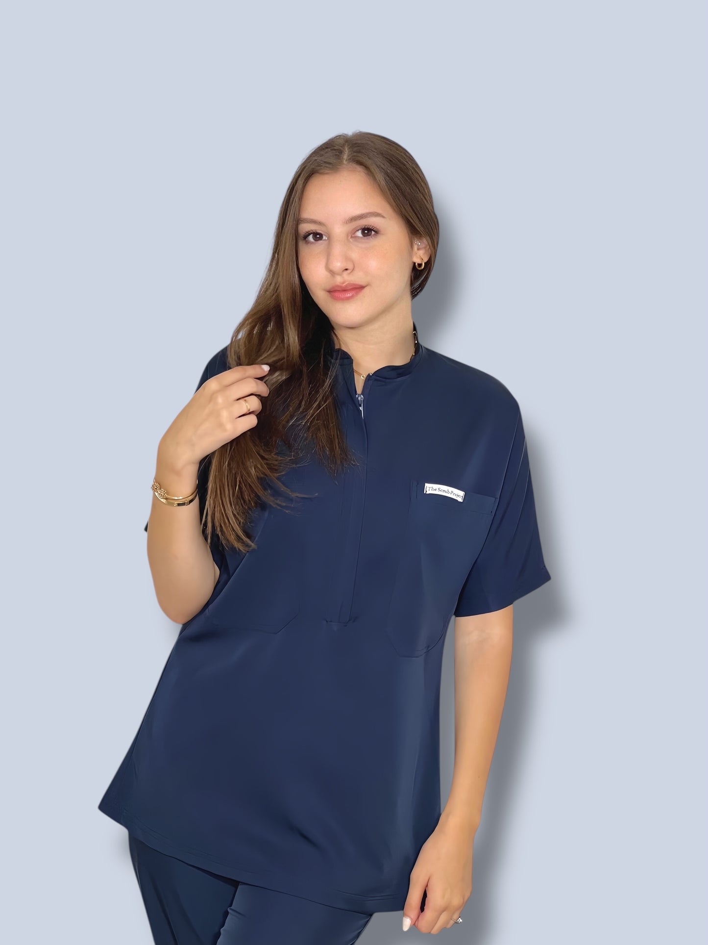 Navy Blue Pocket Perfection line scrubs