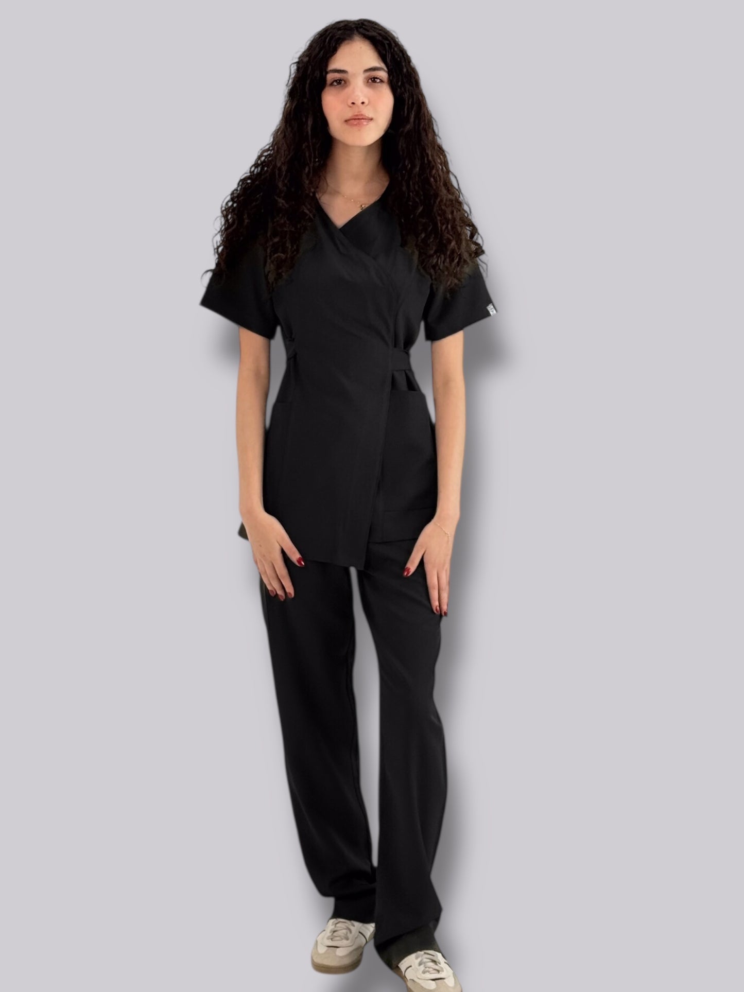 Black Wrap Scrubs
