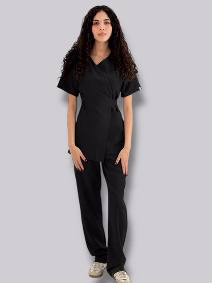 Black Wrap Scrubs