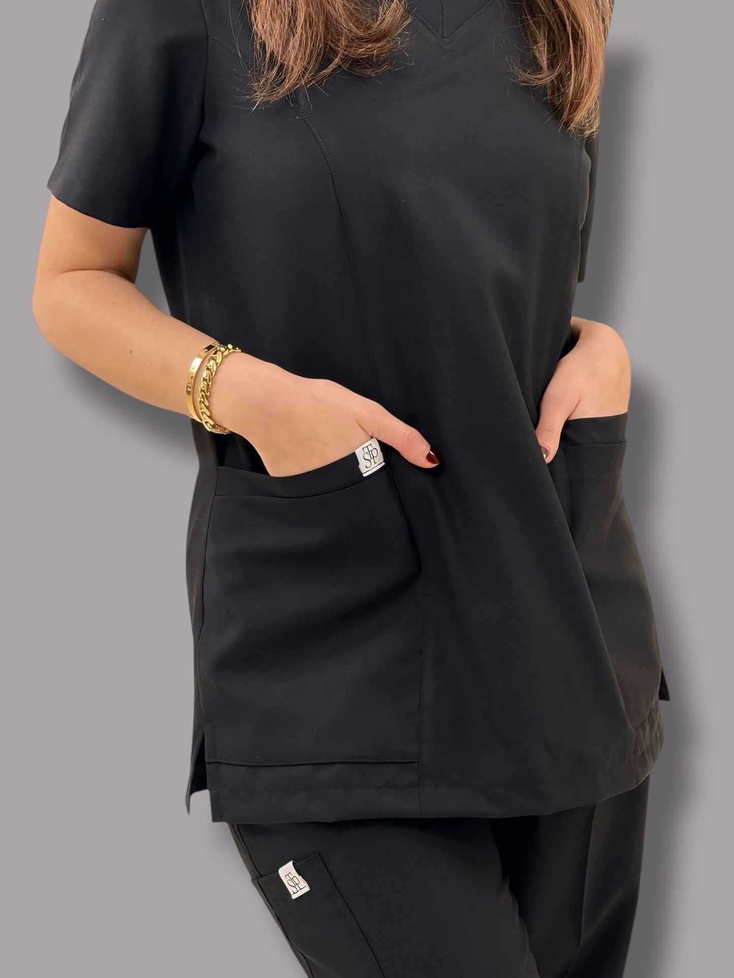 Black Classical+ scrubs