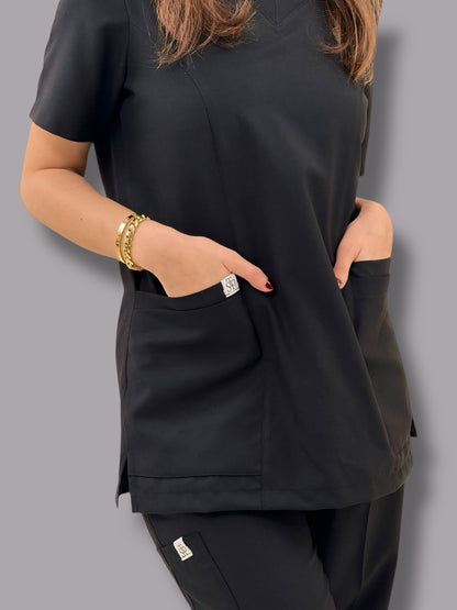Black Classical+ scrubs