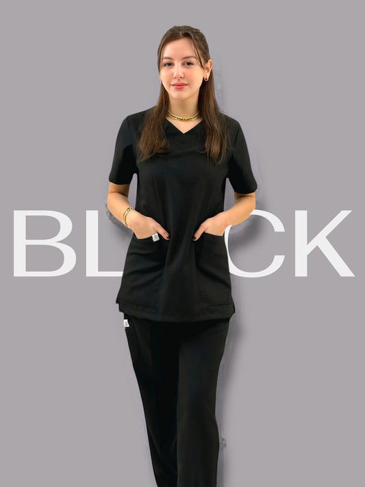 Black Classical+ scrubs