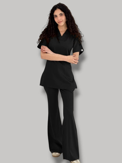 Black Contour Scrubs