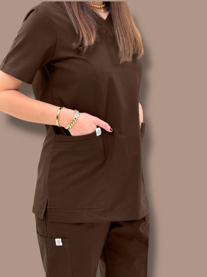 Brown Classical+ scrubs