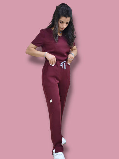 سكراب خمري بأكمام قصيرة