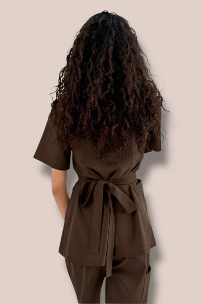 Espresso Wrap Scrubs