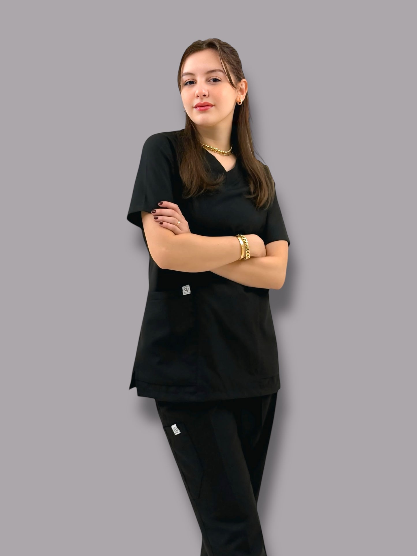 Black Classical+ scrubs