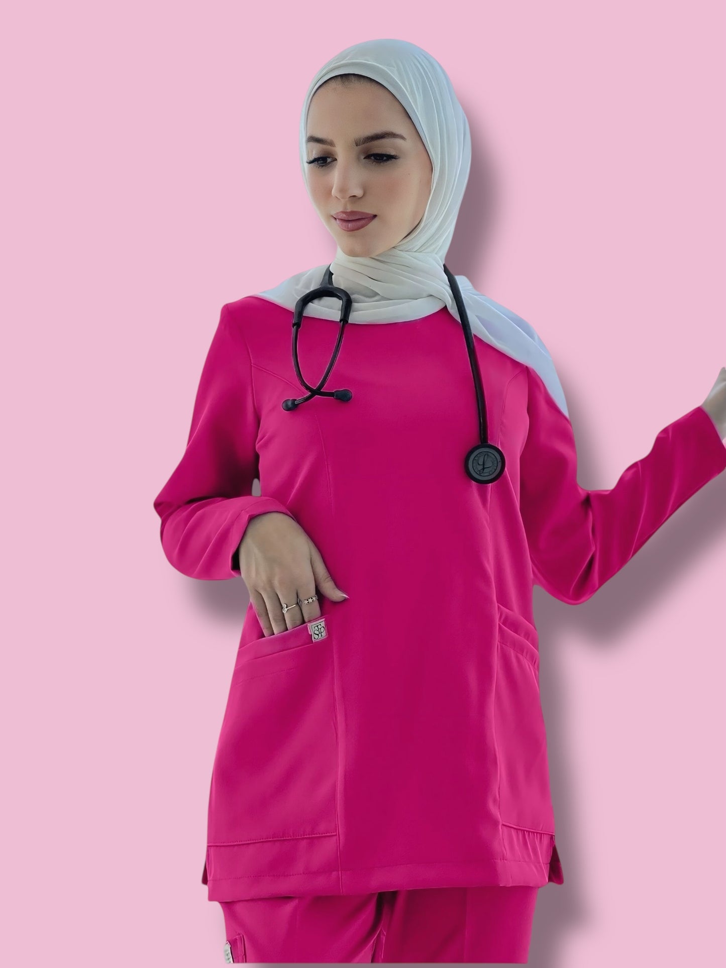 Berry Blush Long Sleeves scrubs
