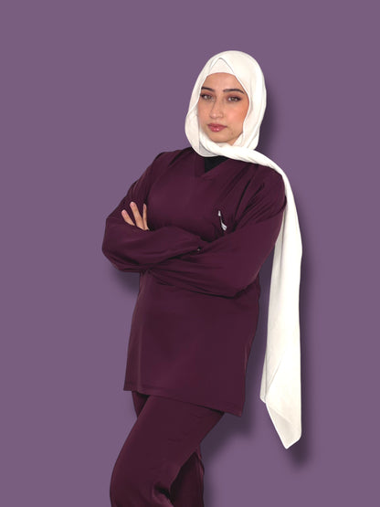 Grapy long sleeves effortless elegance line scrubs
