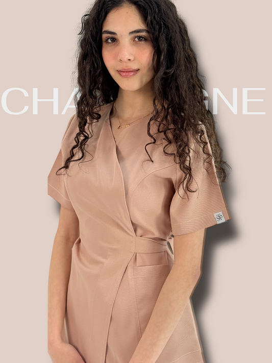 Champagne Wrap Scrubs