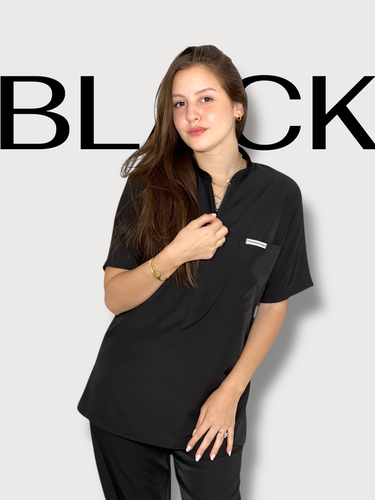 Black Pocket Perfection line scrubs