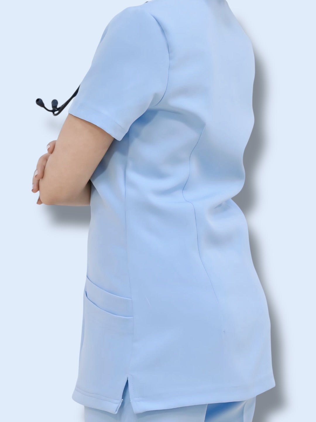 Baby blue scrubs
