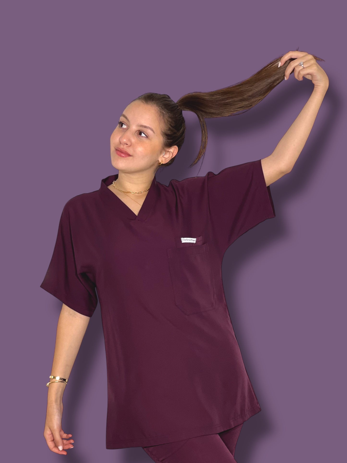 Grapy short sleeves effortless elegance line scrubs