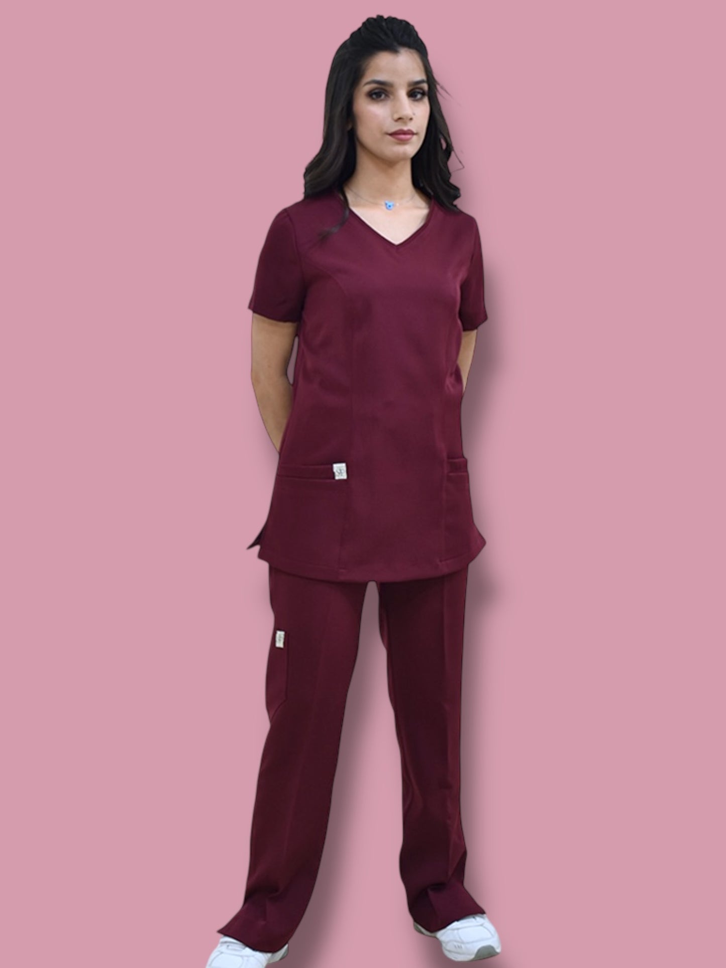 سكراب خمري بأكمام قصيرة