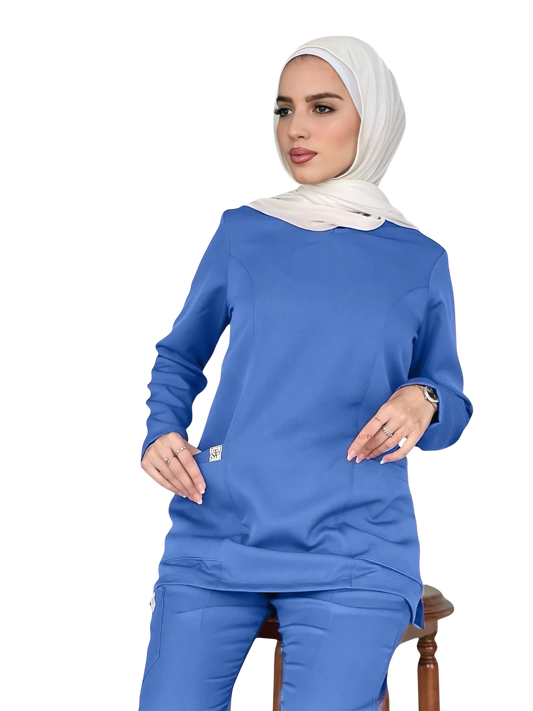 Surgical Blue Long Sleeves scrubs