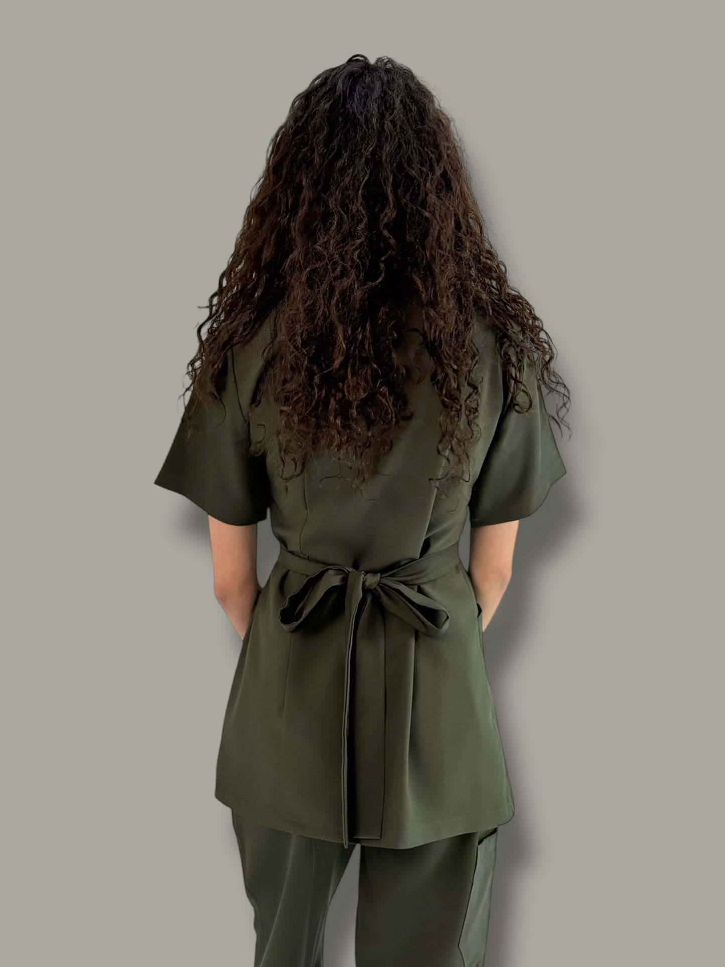 Terra Green Wrap Scrubs
