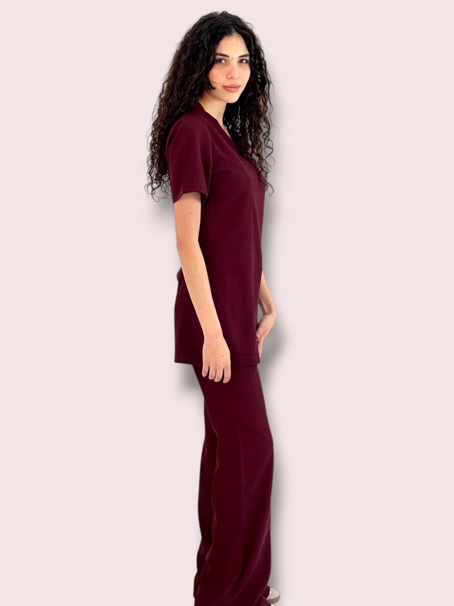Burgundy Contour Scrubs