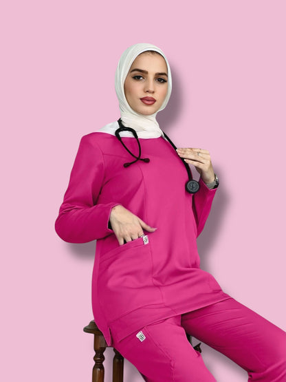 Berry Blush Long Sleeves scrubs