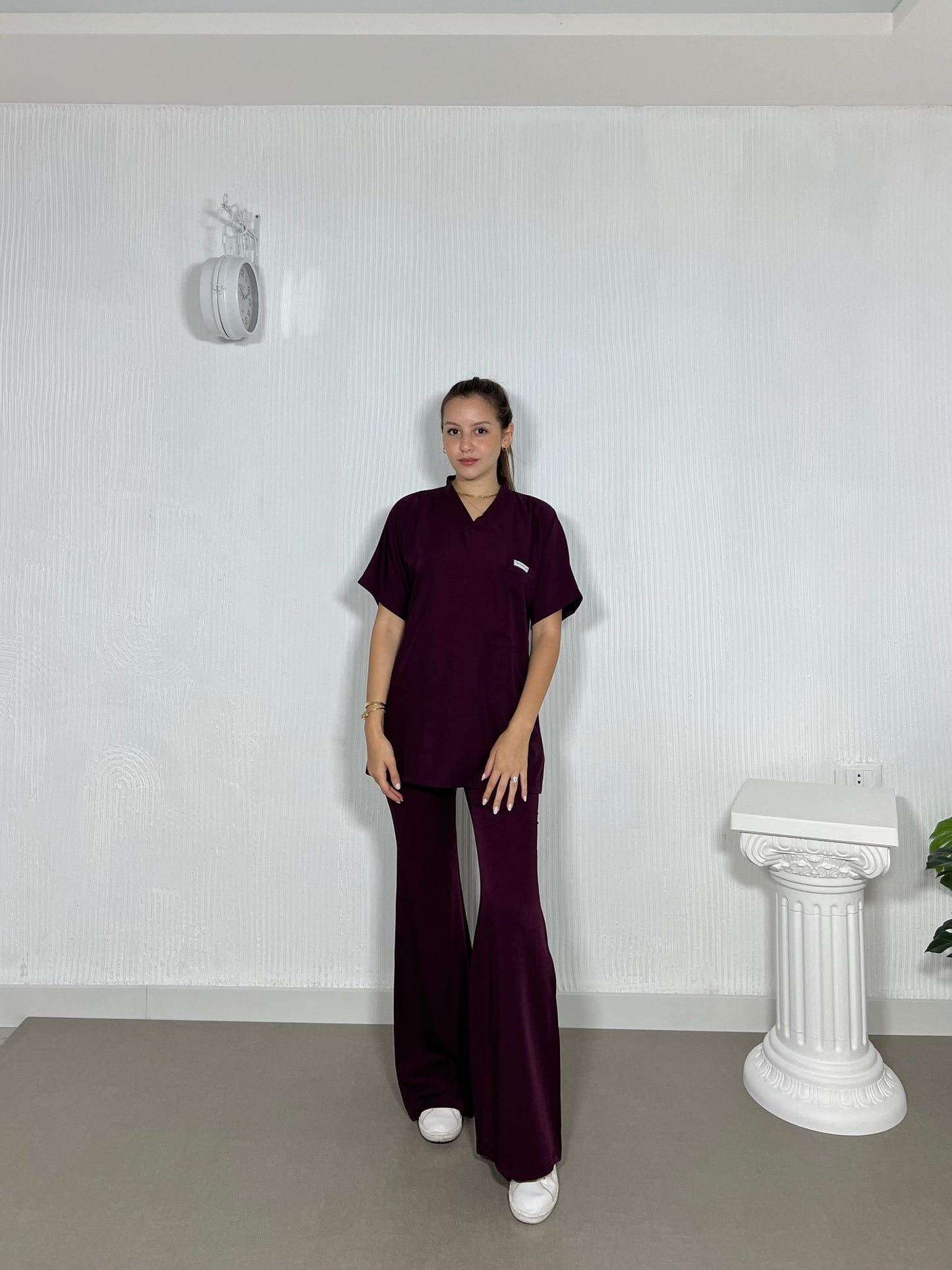 Grapy short sleeves effortless elegance line scrubs