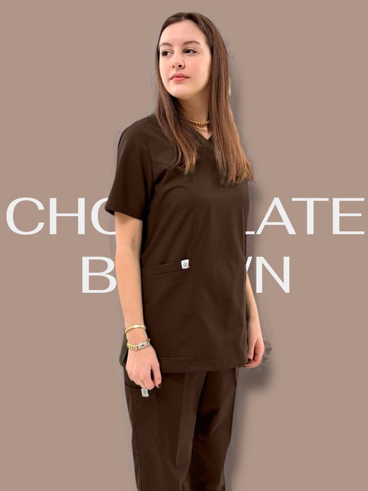Brown Classical+ scrubs