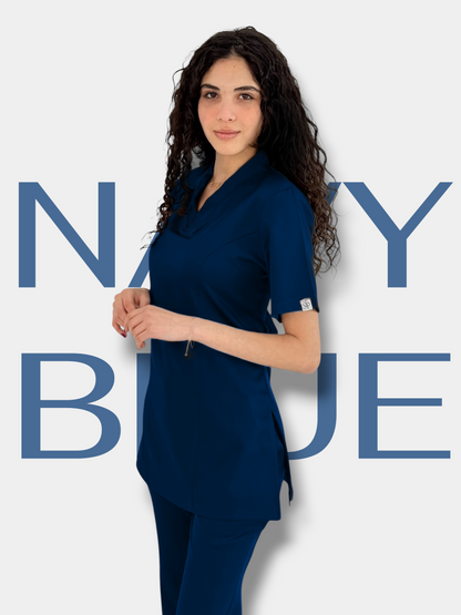 Navy Blue Contour Scrubs