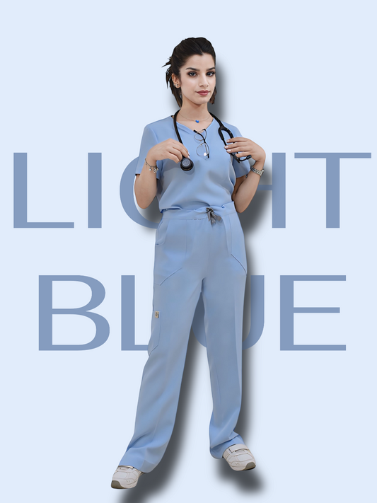 Baby blue scrubs