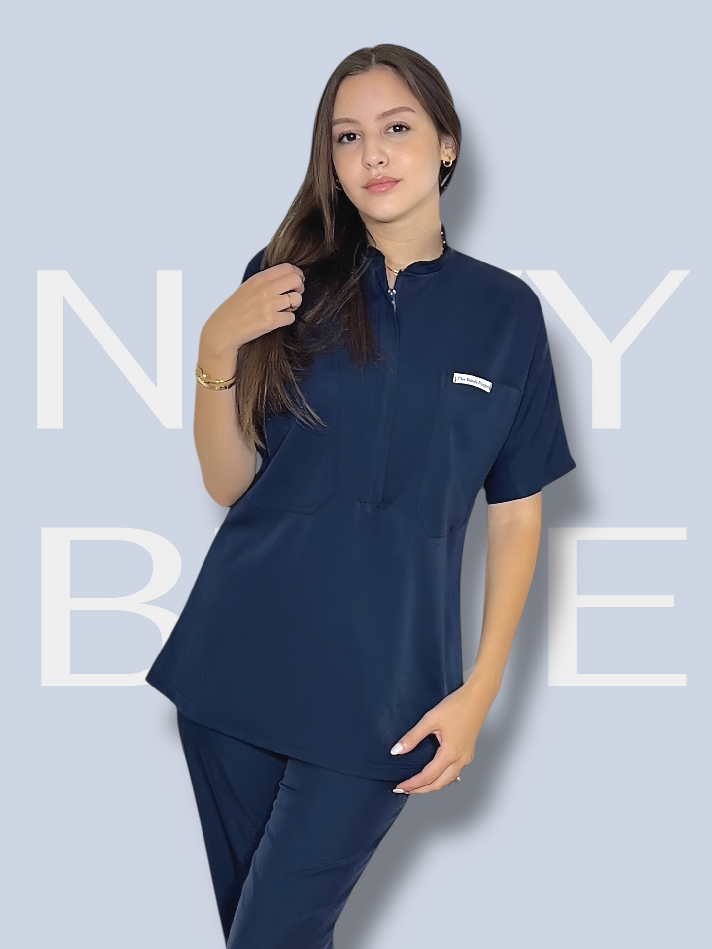 Navy Blue Pocket Perfection line scrubs